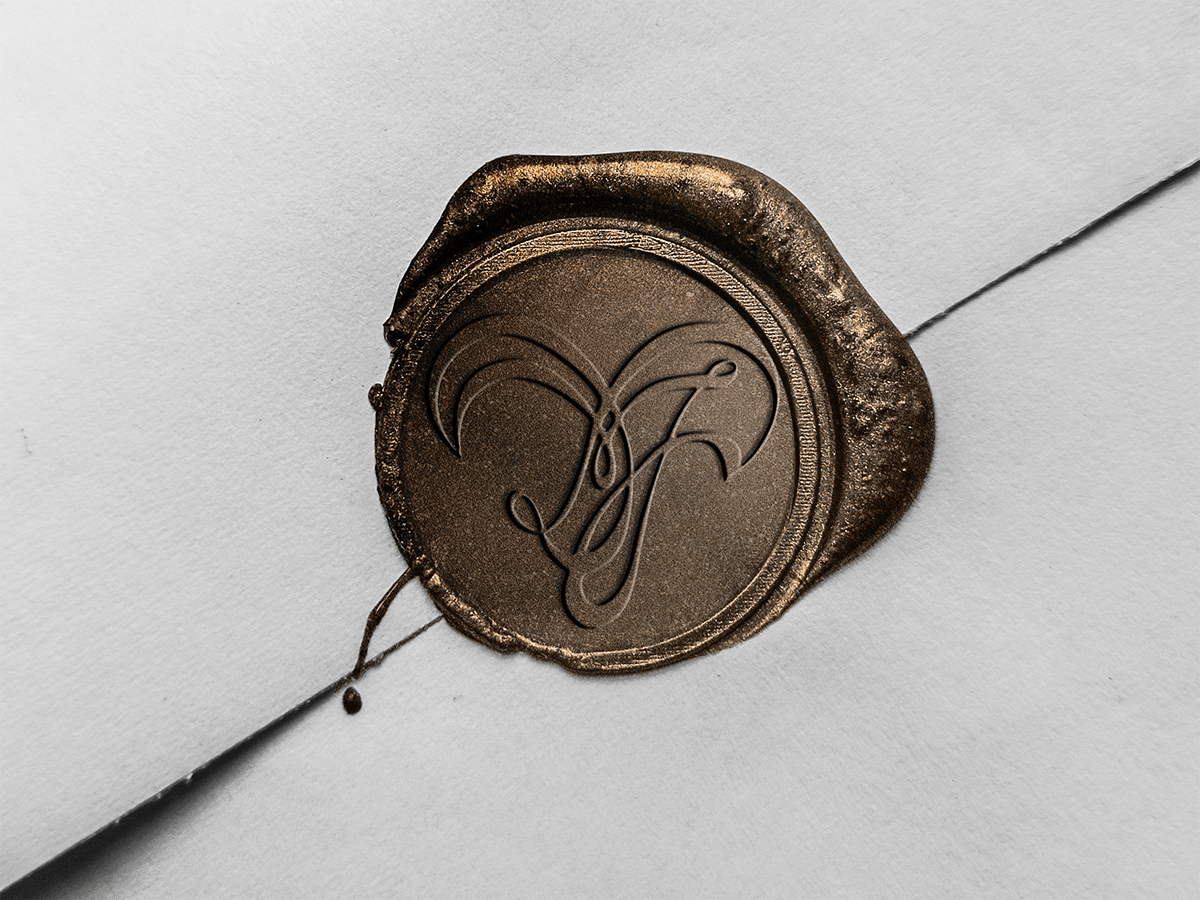 monogram wedding