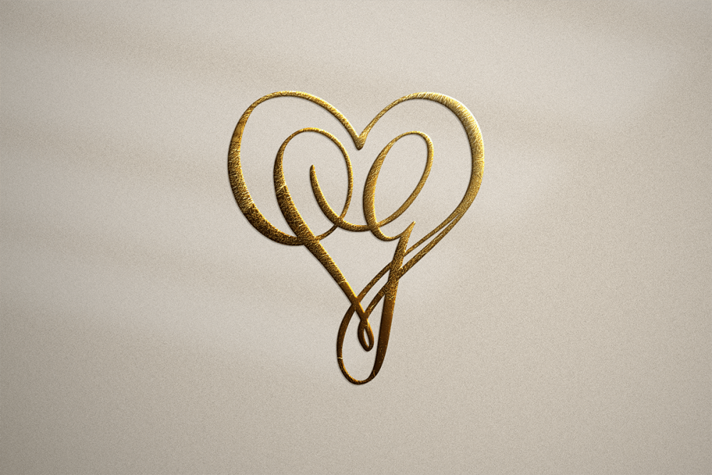 monogram wedding