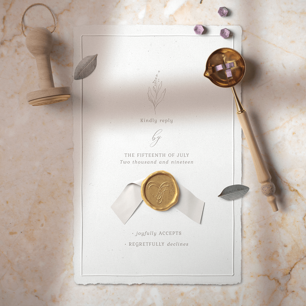 monogram wedding