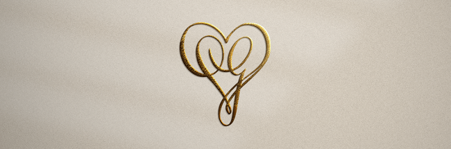 monogram wedding